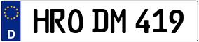 Truck License Plate